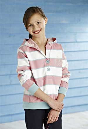 Tottie Simone Hoody - 10-11 Yrs - Pink