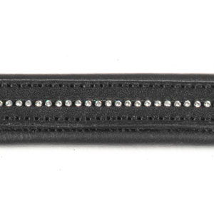 Single Row Diamante Browband - Cob - Black (9805)