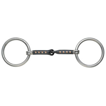 Sweet Iron Loose Ring Snaffle with Copper Inlay