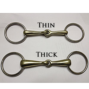 Korsteel Thick Mouth German Silver Loose Ring Snaffle - 4.5